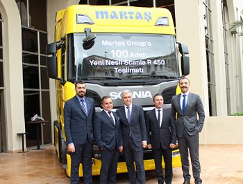 Martaş Group’a 100 adet yeni nesil Scania
