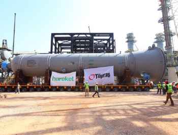 Hareket, 918 tonluk reaktör Tüpraş'a taşıdı