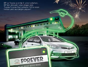 Toyota Forever Kart'ına yüzde hediye yakıt