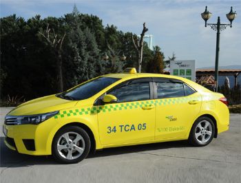 Türkiye'nin ilk ve tek elektrikli taksisi İstanbul'da yola çıktı