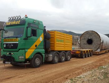 Hareket'ten Mardin'de 1087 tonluk dev taşıma