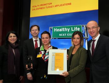 DHL Express Türkiye'ye Kurumsal Sağlık ödülü
