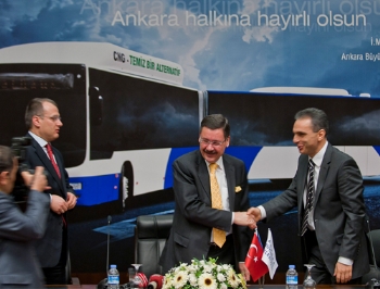 Ankara doğalgazlı otobüsleri seçti